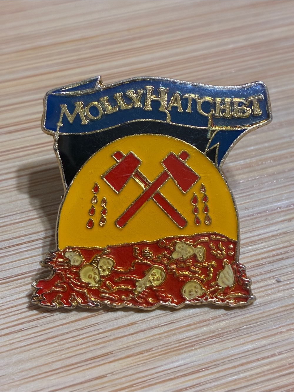 Vintage Mr. Molly Hatchet Enamel Pin 🪓